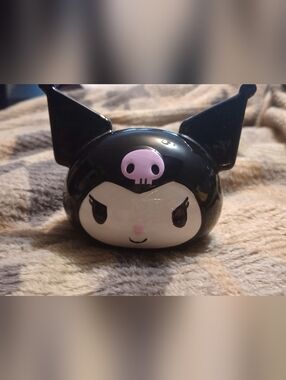 Sanrio Kuromi Ceramic Dish - Black and White with Pink Accent